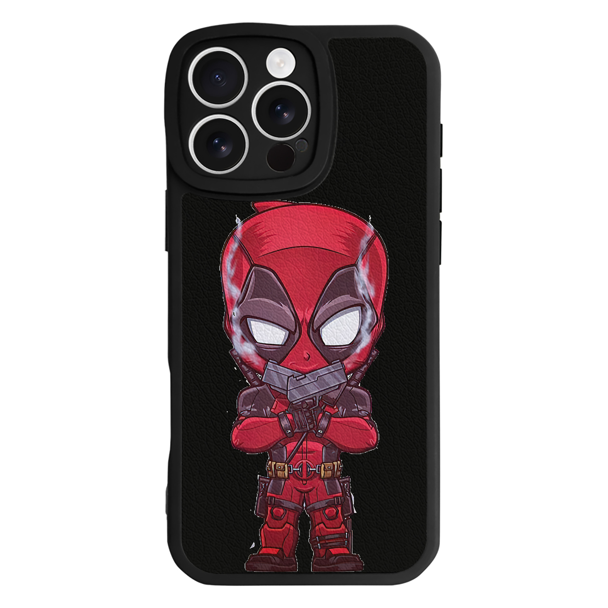 （画像用） Deadpool デッドプール 【iPhone 16シリーズ対応】シリコンスマホケース（レザー調） 材質：シリコン